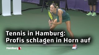 Tennis in Hamburg Profis schlagen in Horn auf [upl. by Ennazor]