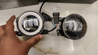 New universal LED fog lamps with DRL and Indicators  For all round fog lamp cars [upl. by Nyrhtakyram]