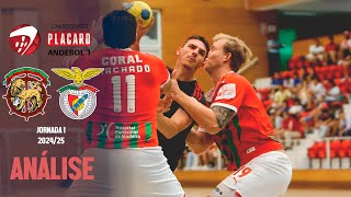 CS MARÍTIMO 24 x 31 SL BENFICA  JORNADA 1  ANDEBOL 1  2425  ANÁLISE [upl. by Akerdal]