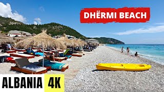 ALBANIA 🇦🇱 4K DHERMI BEACH — Exploring Albanian Riviera — AUGUST 2023 [upl. by Odrawde]