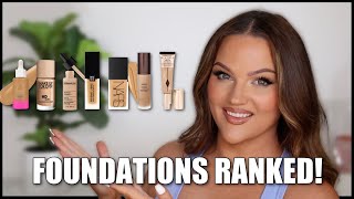 RANKING ALL THE FOUNDATIONS IVE TRIED RECENTLY [upl. by Aihcela737]