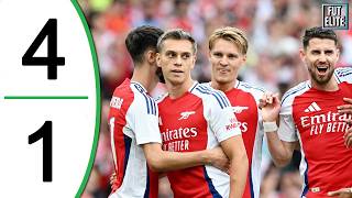 Arsenal vs Bayer Leverkusen 41 Extended Highlights amp Goals  Friendly 2024 [upl. by Marvin]