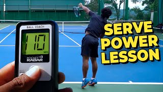 How I Hit 110 MPH Serves Without Launching [upl. by Wane906]