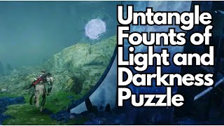 Destiny 2 The Final Shape Untangle Founts of Light and Darkness Puzzle Solution [upl. by Ahsael363]