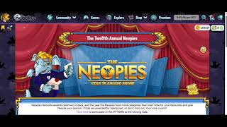 Neopets  The Neopies 2024  Category 23 Best New NC Background  Marble Draik Egg [upl. by Odraleba]