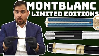 Very Limited Montblanc Pens 🖋  Luciano Pavarotti 4810 Moctezuma 4810 James Dean 1931 [upl. by Adiana]