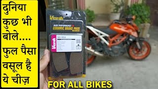 Vesrah Ceramic Brake Pads Review  KTM Duke 390 Infoinsta [upl. by Noxas195]