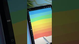 How to make Gradient Title in Procreate 🌈😎 shorts art procreate drawing satisfying [upl. by Tayler]