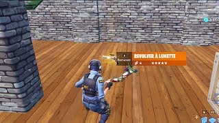 ON TEST LE NOUVEAU PISTOLET REVOLVER A LUNETTE sur FORTNITE BATTLE ROYALE [upl. by Oidacra394]