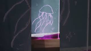 Ecolight I made at schoolart drawing jellyfish [upl. by Brenner907]