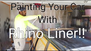 How To Paint Any Vehicle With Bedliner [upl. by Ximena630]