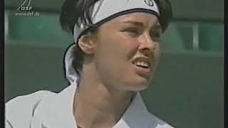 1998 Wimbledon Second Round Hingis vs Makarova [upl. by Aiclid]