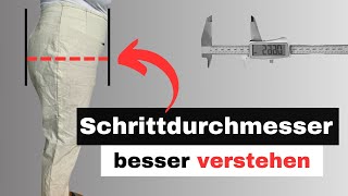 Schrittdurchmesser der Grundschnitt Hose anpassen [upl. by Aika]