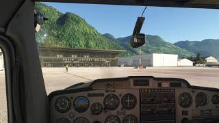 Microsoft Flight Simulator VFR landing in Bolzano IVAO [upl. by Arhoz895]