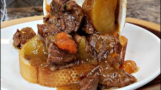 Instant Pot Recipe  Quick BEEF STEW Recipe  Pressure Cooker Beef Stew [upl. by Adimra]