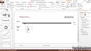PowerPointPräsentationen professionell erstellen und präsentieren  Beispiel für Meilensteine [upl. by Norbel]
