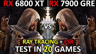 RX 6800 XT vs RX 7900 GRE  Test in 20 Games  1440p  2160p  Performance battle 🔥  2024 [upl. by Cathe]