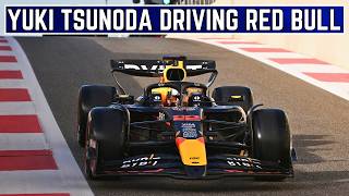 Yuki Tsunoda FIRST Official LAP with Red Bull Racing in Abu Dhabi postseason Test  F1 2024 [upl. by Jewelle]