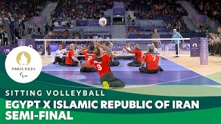 Egypt X Islamic Republic of Iran  Mens Semifinal  Sitting Volleyball  Paris 2024 Paralympics [upl. by Fachanan625]