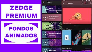 como poner FONDOS de pantalla con MOVIMIENTO  ZEDGE premium APK mod actualización 2024 [upl. by Lirbaj460]