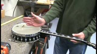 Banjo Neck Install on Banjo Pot PART 1 [upl. by Cuhp]