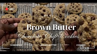 BROWN BUTTER CHOCOLATE CHIP COOKIES RECIPE [upl. by Illah]