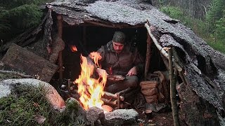 Solo Overnight Bushcraft Camp [upl. by Eninaej717]