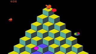 ONLINE FLASHBERT VIDEO GAME QBERT Q BERT FROM FREE QBERT COM MACROMEDIA [upl. by Aisatsanna]