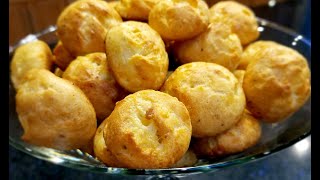 Cheddar Black Pepper Gougères [upl. by Airdnahs]