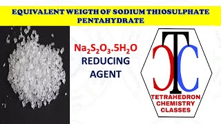 EQUIVALENT WEIGHT CALCULATION OF SODIUM THIOSULPHATE  HYPO [upl. by Kong232]