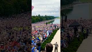 Thousands Sing The National Anthem At Prayer March 2020 nationalanthem freedom revival [upl. by Etterrag316]