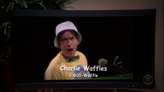 Two and a Half Men  Charlie Waffles Commercial HD [upl. by Anem]