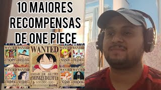 REACT AS 10 MAIORES RECOMPENSAS DE ONE PIECE Canal Piratas OP [upl. by Fayette]