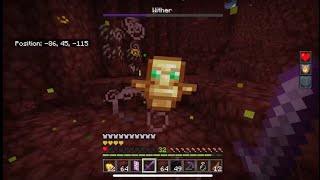 Most Calmest Bedrock Wither Fight [upl. by Eiruam]