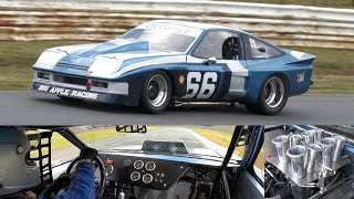 Restored Grant King IMSA Chevy Monza pit walkaround on track amp onboard Baskerville Historics 2024 [upl. by Lieberman]