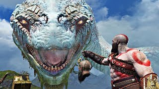 God of War 4  ALL World Serpent GIANT SNAKE Cutscenes God of War 2018 PS4 Pro [upl. by Eerdua]