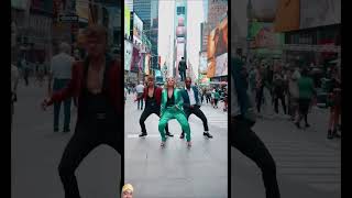 Stayin Alive dance in Time Square Vik x Rimanda x Bdash [upl. by Nortyad]