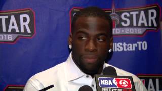 NBA AllStar Sunday Post Game Podium Draymond Green  February 14 2016 [upl. by Park]