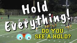 High School Football Officials Rule On Holding and A Fumble Do You Like Their Calls [upl. by Anilecram632]