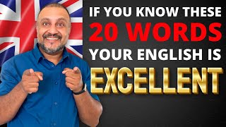 If You Know These 20 Words Your English is EXCELLENT [upl. by Maggy452]