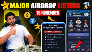 MAJOR AIRDROP LISTING CONFIRM  MAJOR AIRDROP PRICE  MAJOR AIRDROP NFT  MAJOR AIRDROP LISTING [upl. by Jezabelle]