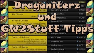 ➪ Guild Wars 2  Dragoniterz farmen mit Hilfe von GW2Stuff Overlay [upl. by Ssenav]