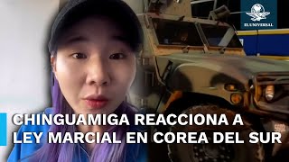 Esto opina Chinguamiga sobre la ley marcial en Corea del Sur [upl. by Htennek]