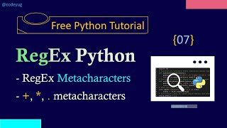 Regex in Python  07  Metacharacters in Python  Python Tutorial for Beginners in Hindi [upl. by Lotsirhc]