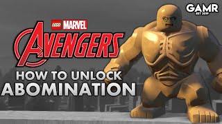 Lego Marvels Avengers  How To Unlock Abomination [upl. by Retlaw336]