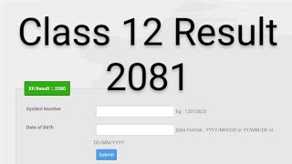 How to Check NEB CLASS 12 Result 2081 with GradeSheet [upl. by Imar]