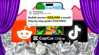 Create Reddit stories FOR FREE  CapCut Online Tutorial TikTok Creativity Program [upl. by Byrd213]