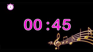 45 second timer music  countdown 45 second timer music [upl. by Hennahane]