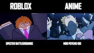 Reigen vs Ishiguro  Roblox vs Anime  Specter Battlegrounds Sneak Peek [upl. by Thunell]