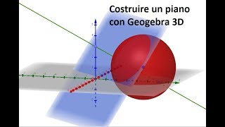 Costruire un piano con Geogebra 3D [upl. by Philippa]